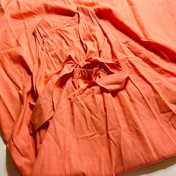 J. Crew Coral Tie Front Sleeveless Maxi Dress Size XS - Picture 8 of 8